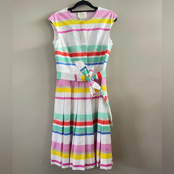 Kate Spade New York Multi Cape Stripe Shirtdress Size 2 NWT - Picture 5 of 10